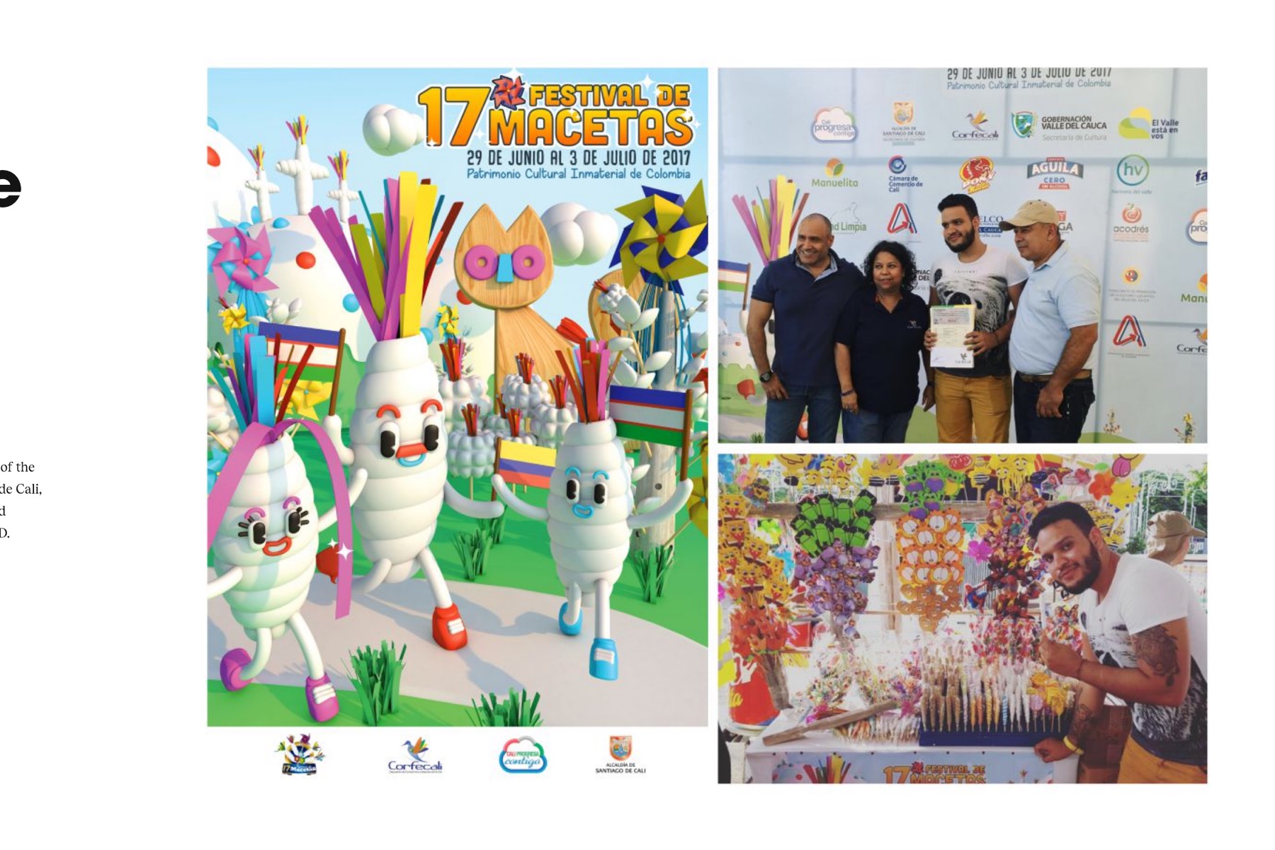 Festival poster and award presentation
